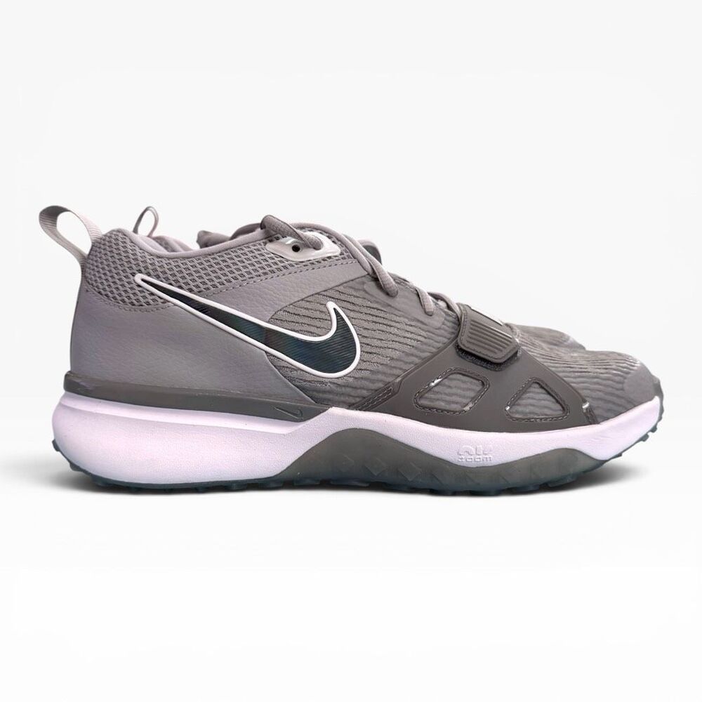 Nike Air Zoom Diamond Elite Turf Baseball Shoes Gray FN4250-001 Mens size 11.5